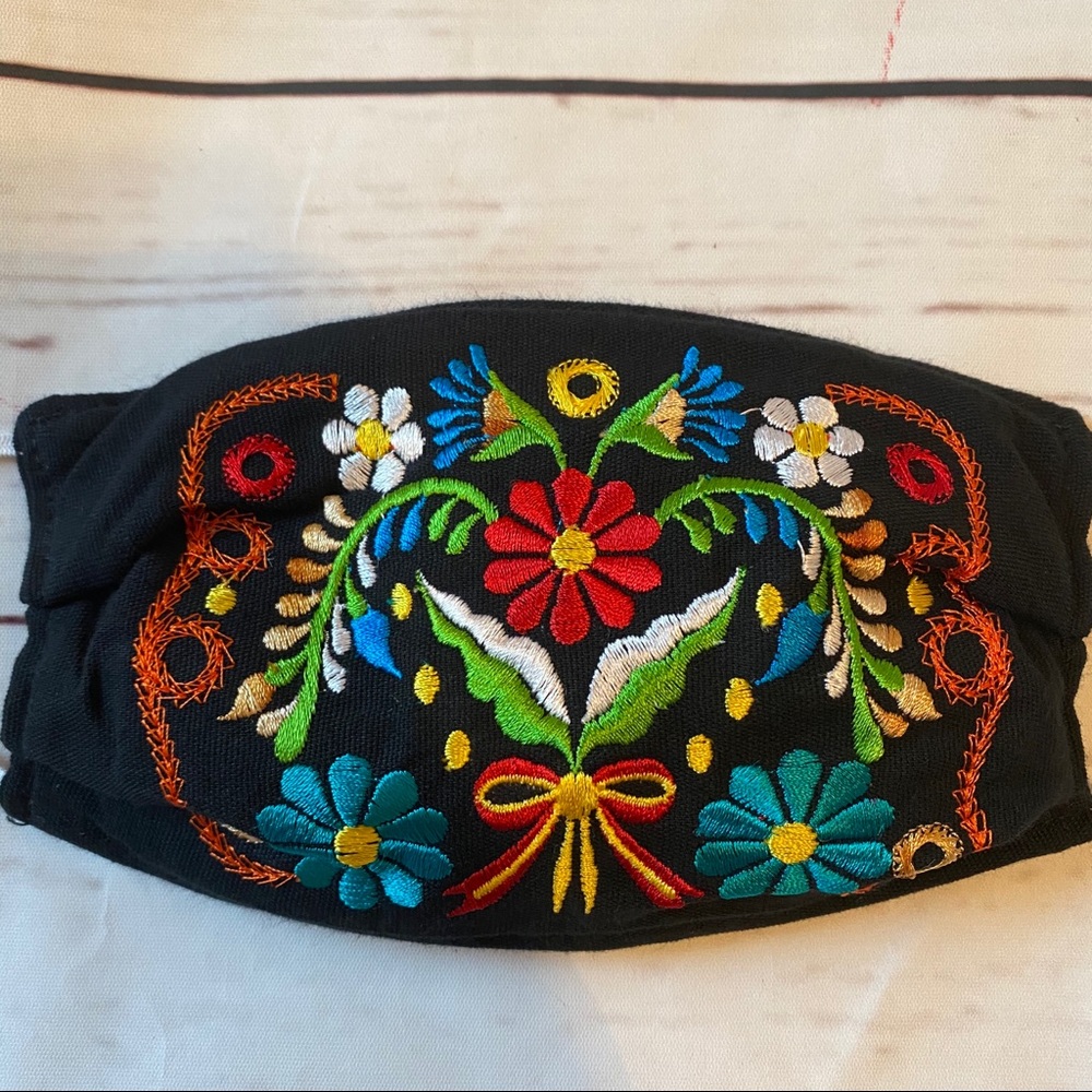 FACE MASK 💐 MEXICAN EMBROIDERED